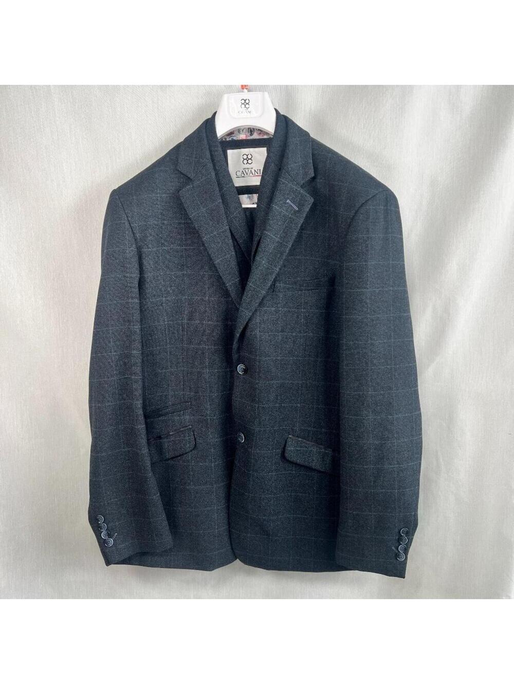 House of Cavani 3 Piece Suit Men's Size 50R